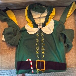 Green and Yellow Elf pajamas for Kids